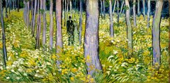 VAN GOGH, undergrowth with two figures